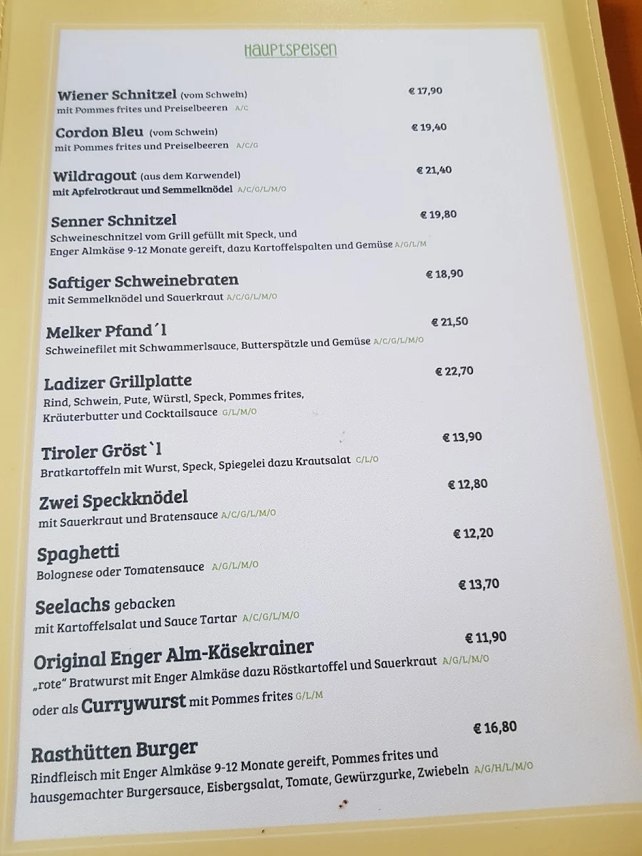 Speisekarte photo 2