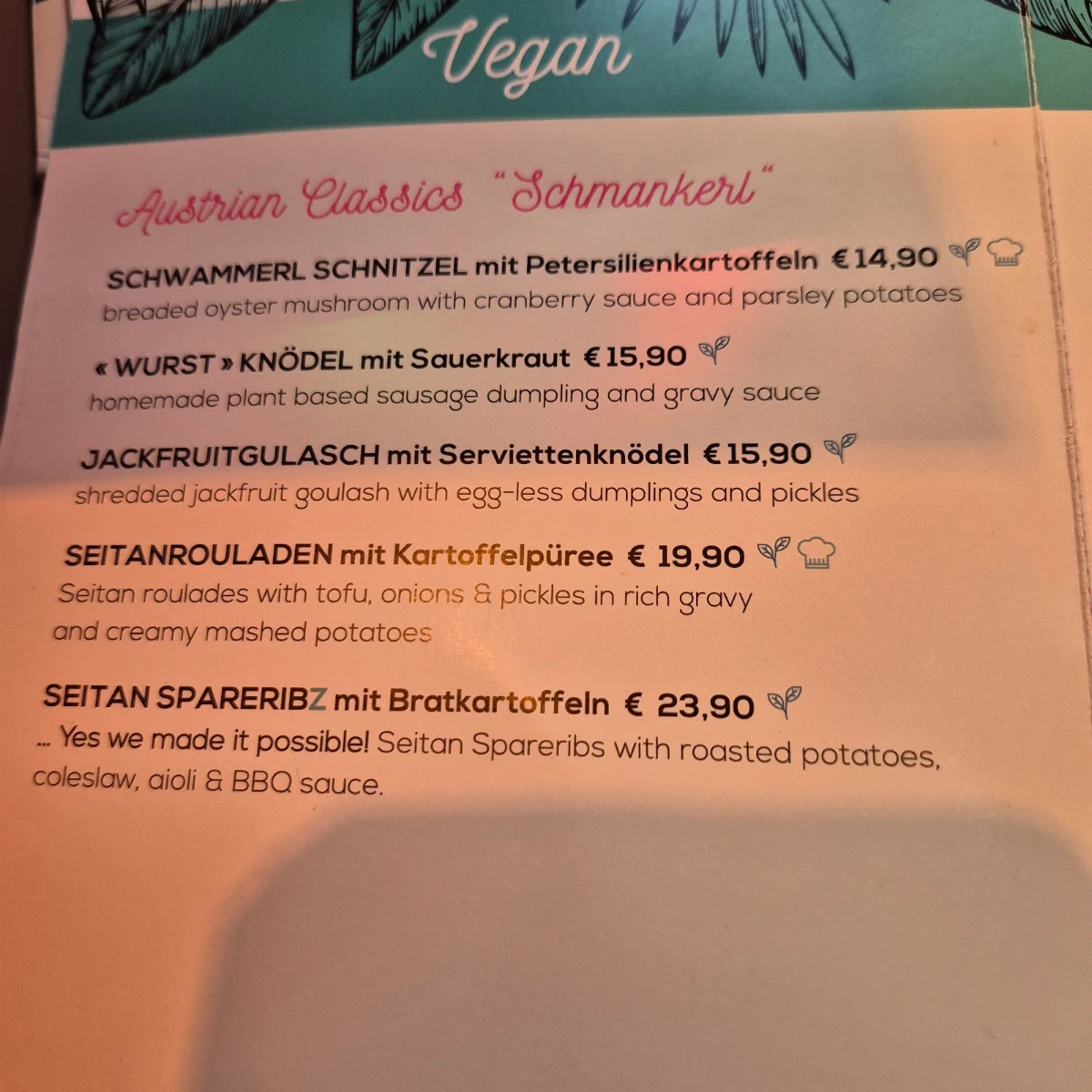Speisekarte photo 5