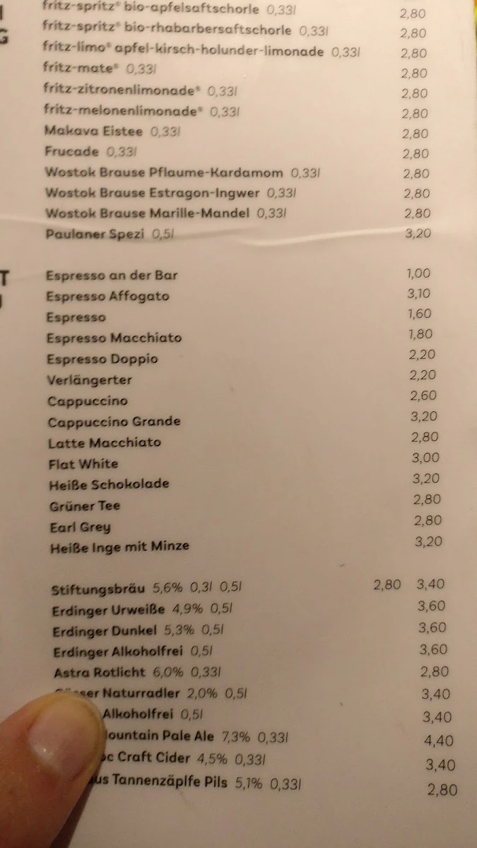 Speisekarte photo 3