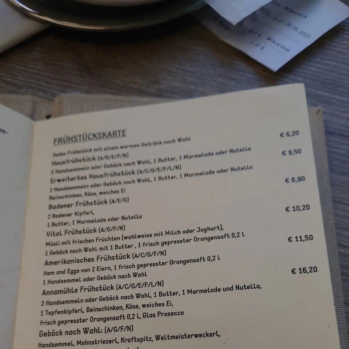 Speisekarte photo 2