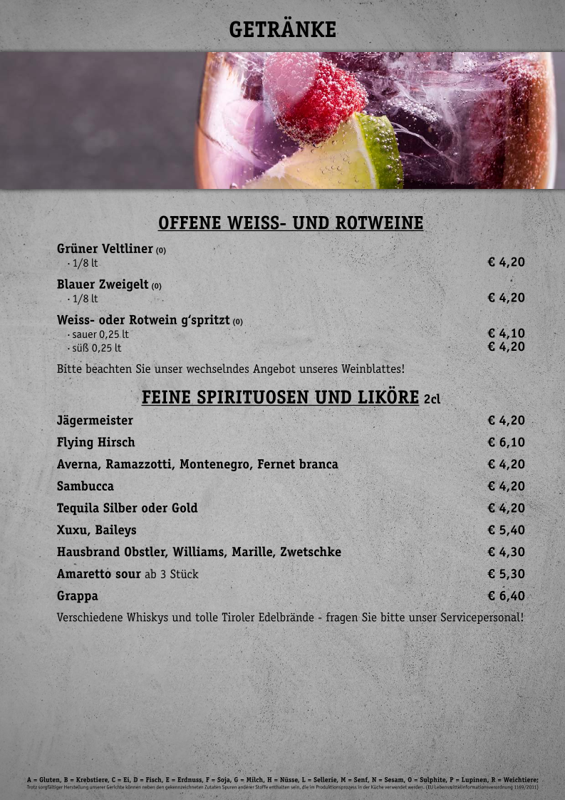 Speisekarte photo 7