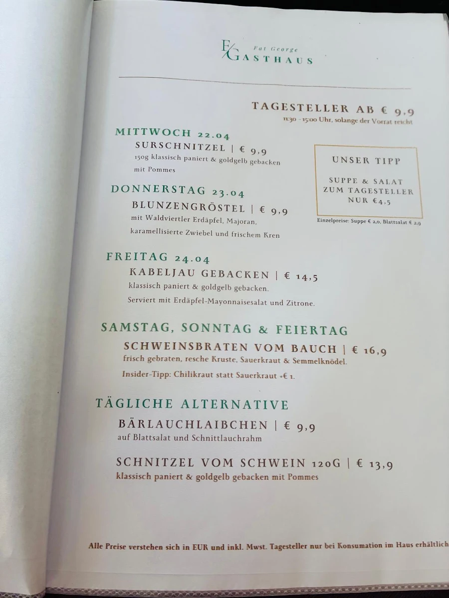 Speisekarte photo 1