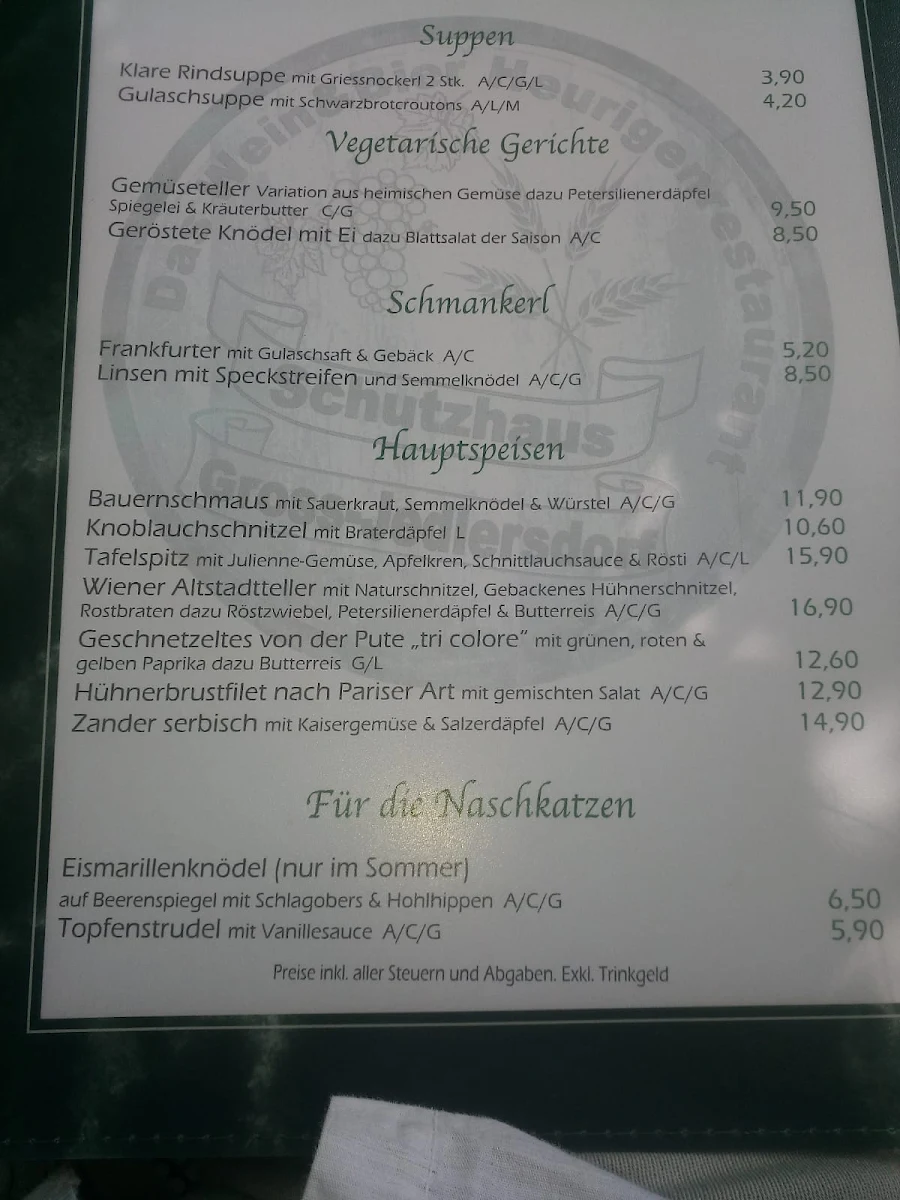 Speisekarte photo 2