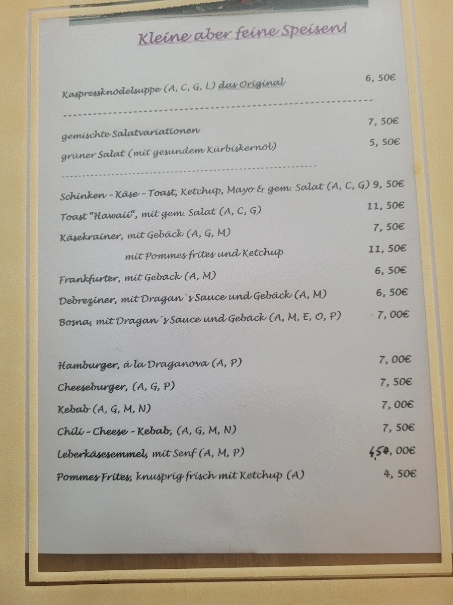 Speisekarte photo 1