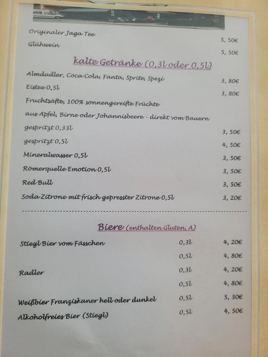 Speisekarte photo 2