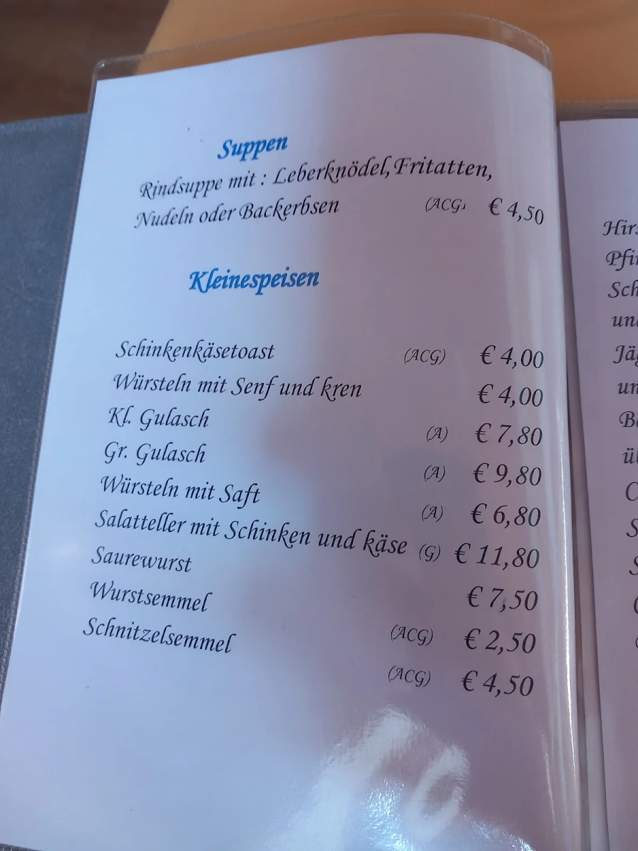 Speisekarte photo 1