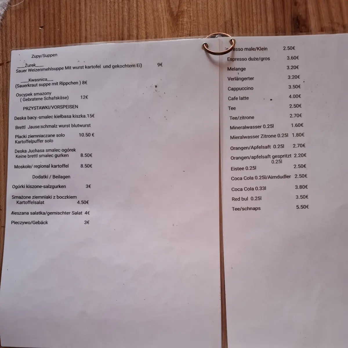 Speisekarte photo 2