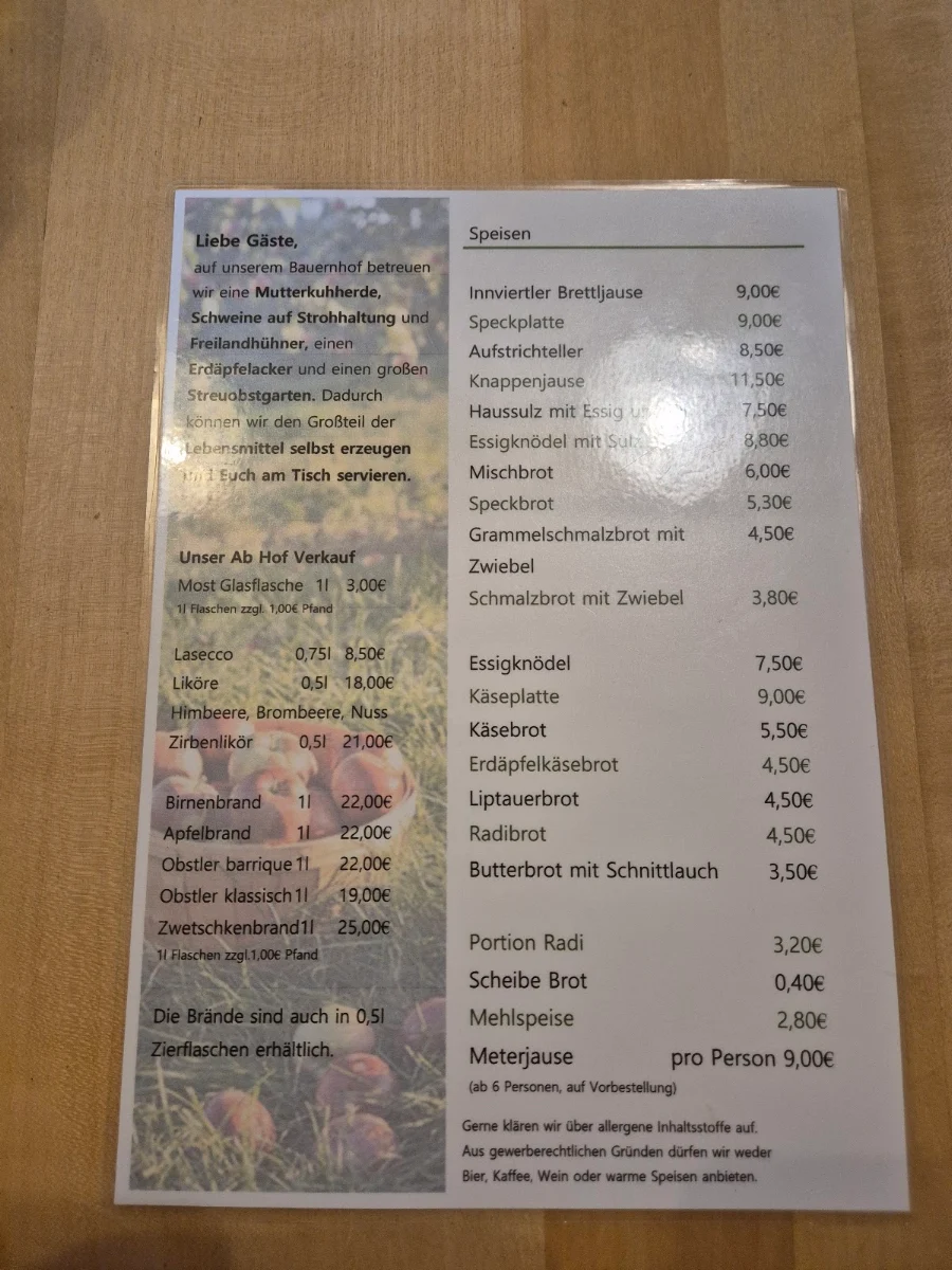 Speisekarte photo 2