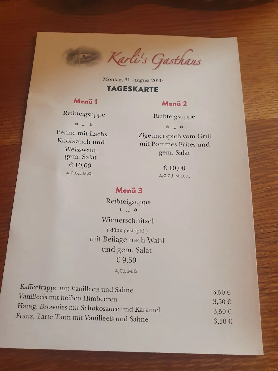 Speisekarte photo 5