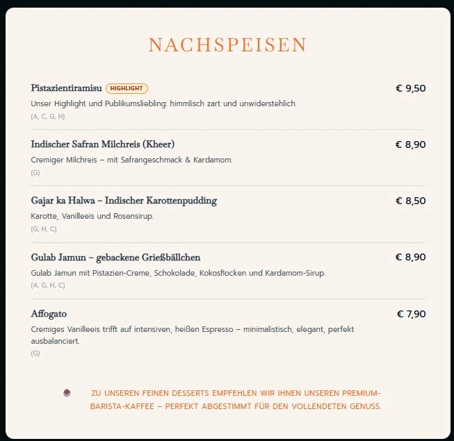 Speisekarte photo 10
