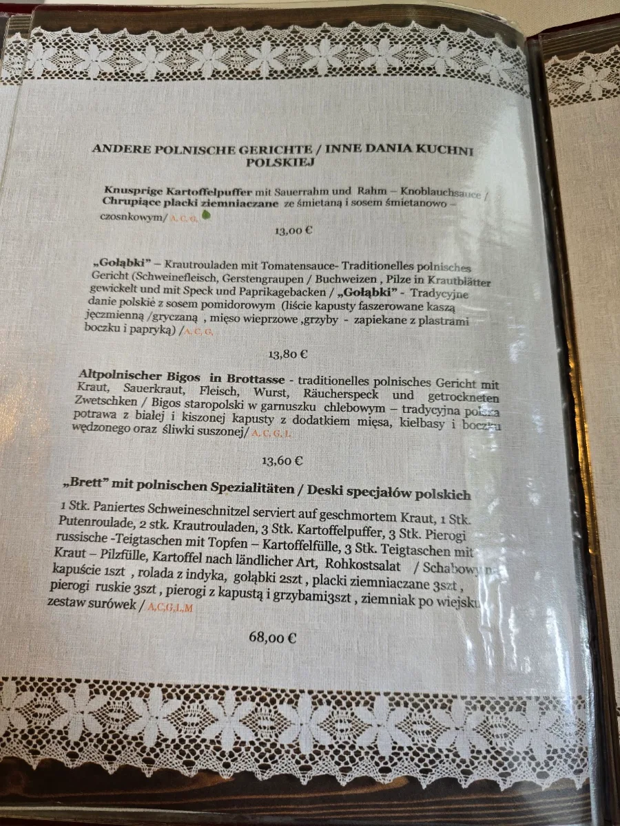 Speisekarte photo 2