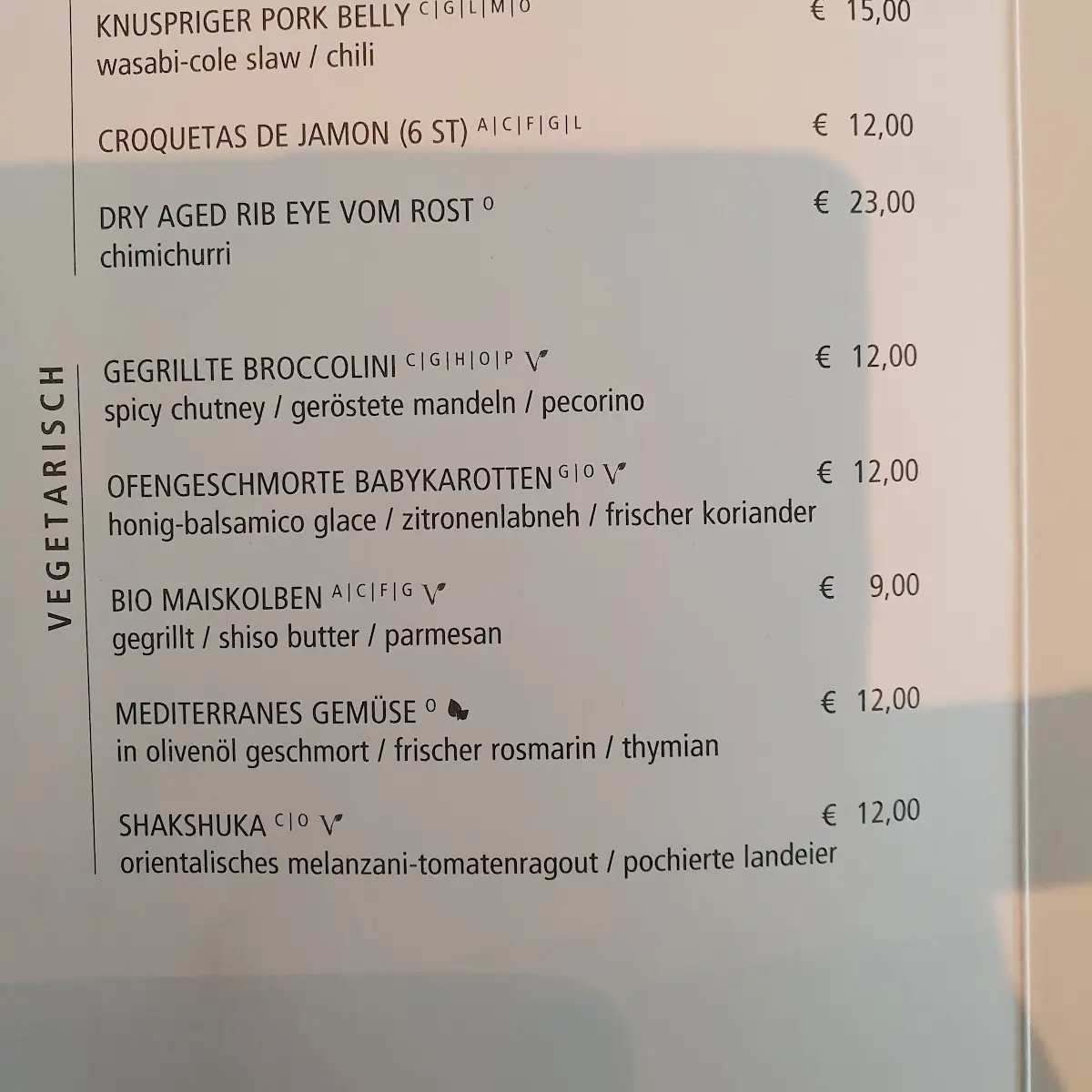 Speisekarte photo 4