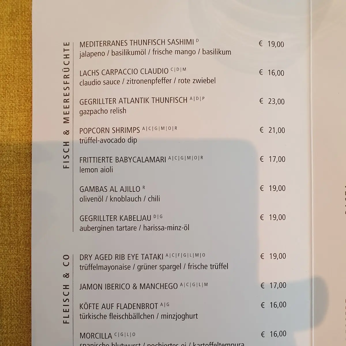 Speisekarte photo 5
