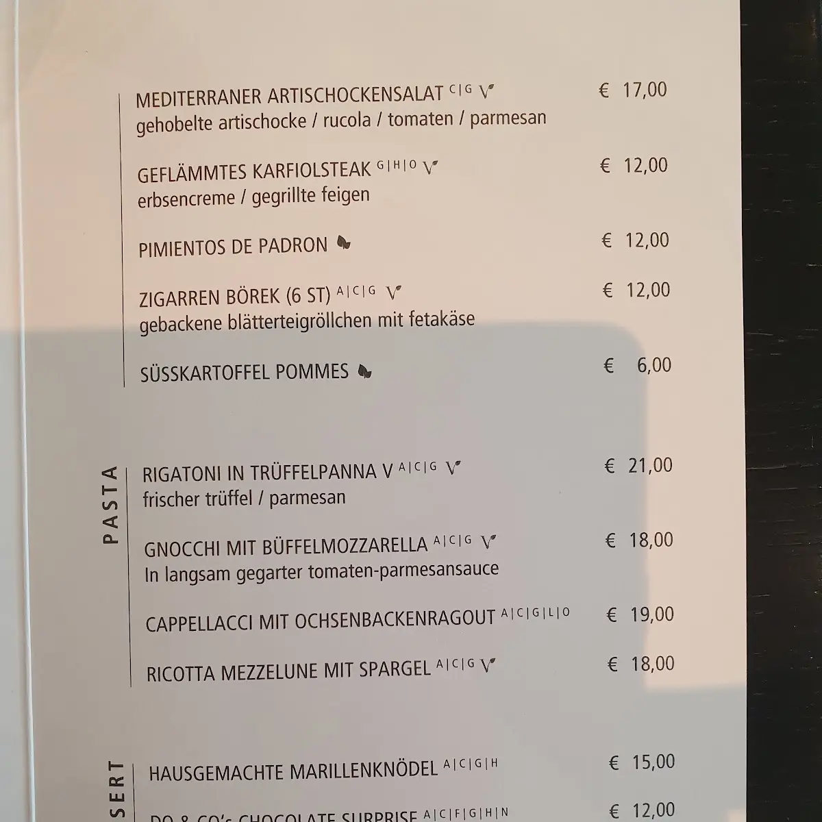 Speisekarte photo 6