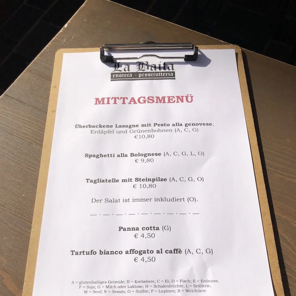 Speisekarte photo 6