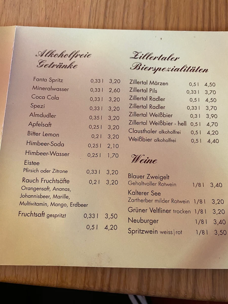 Speisekarte photo 2