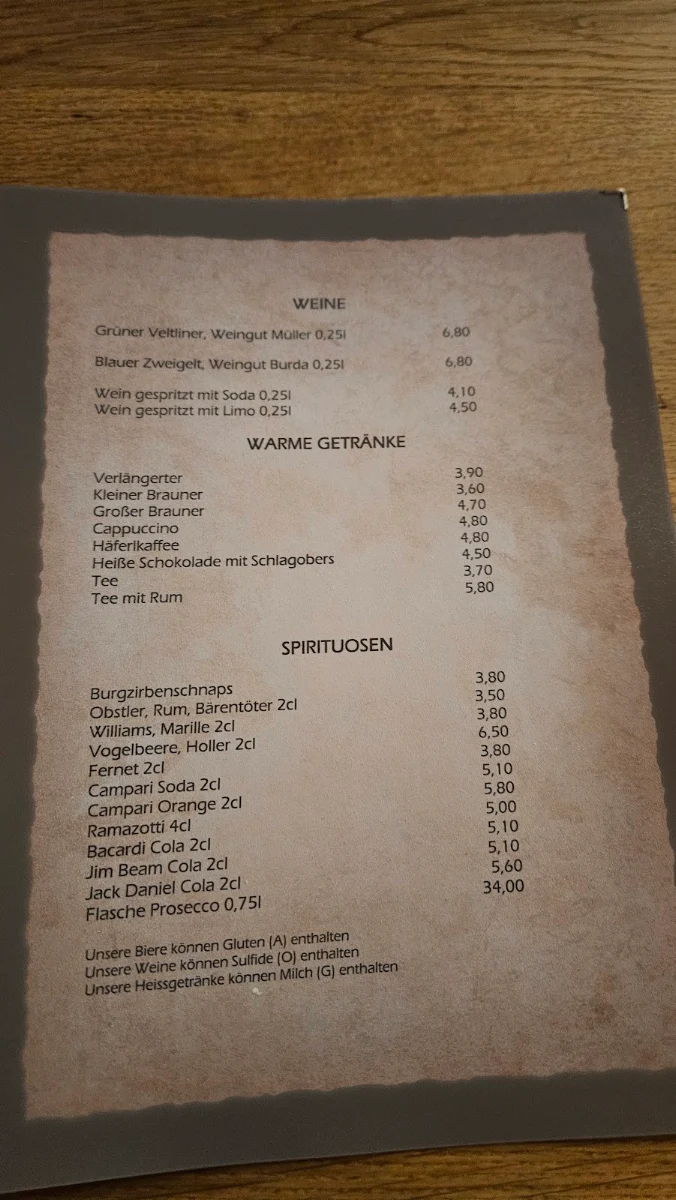 Speisekarte photo 2