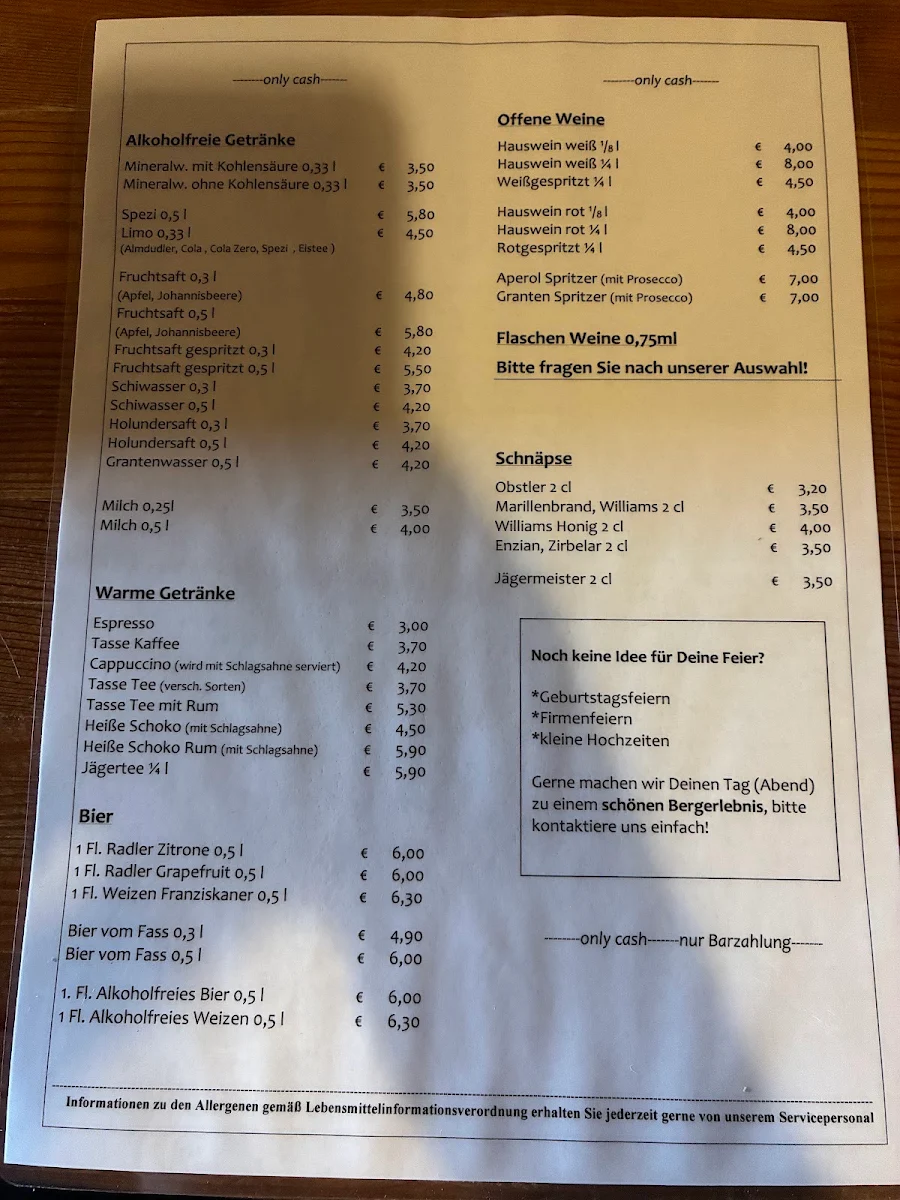 Speisekarte photo 1