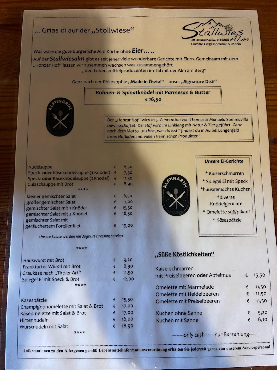 Speisekarte photo 2