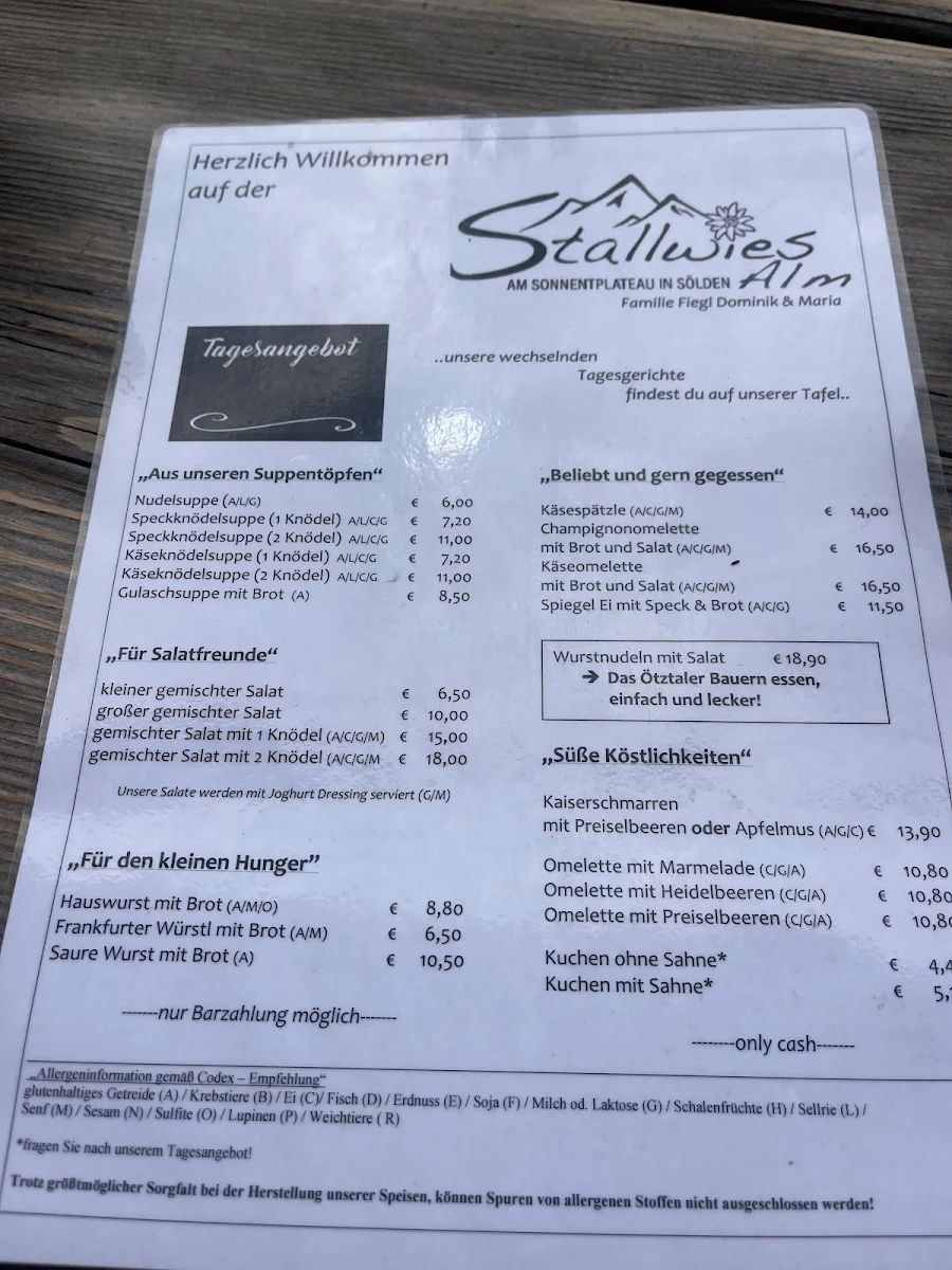 Speisekarte photo 4
