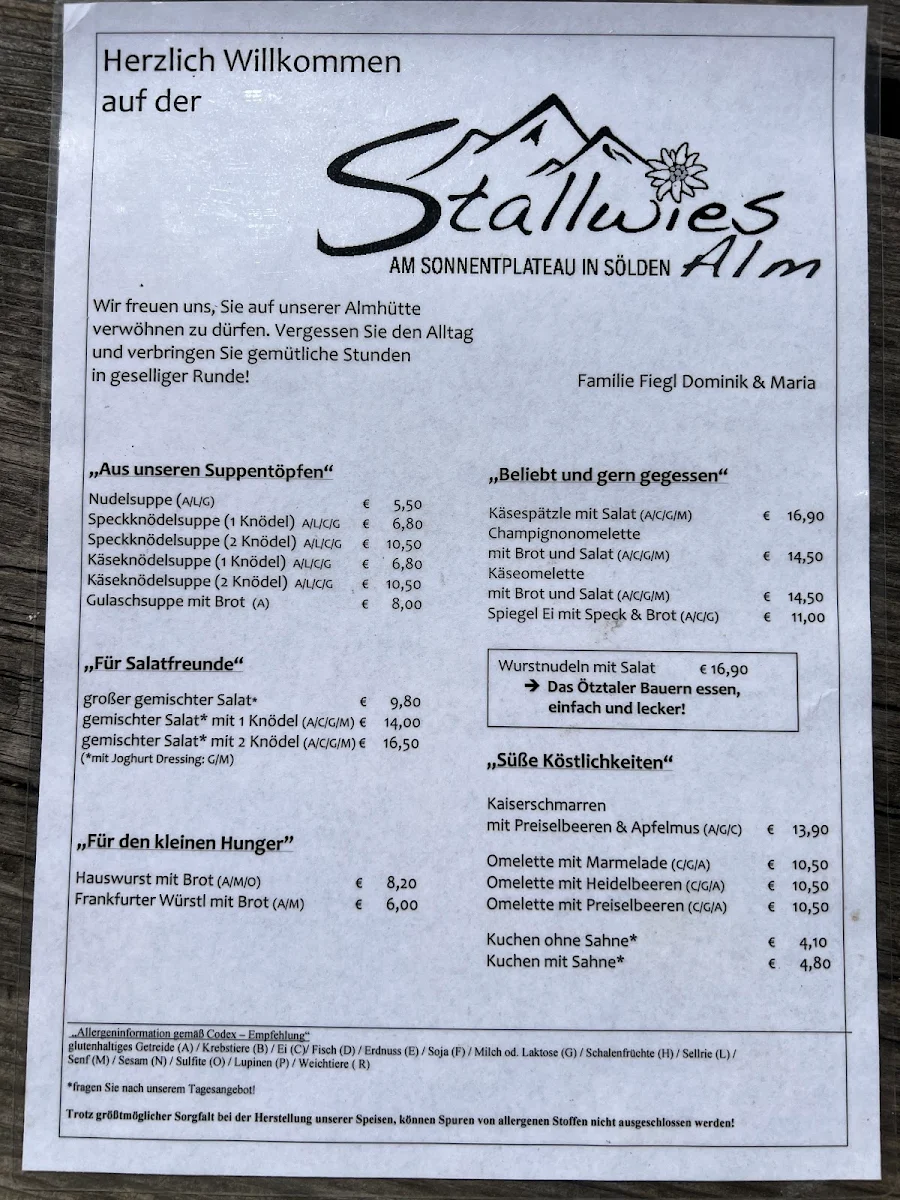 Speisekarte photo 5