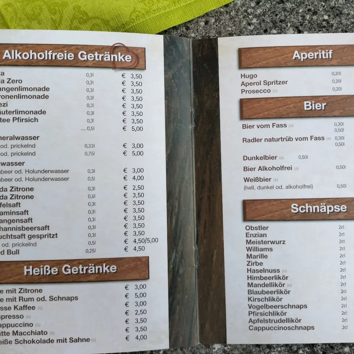 Speisekarte photo 8