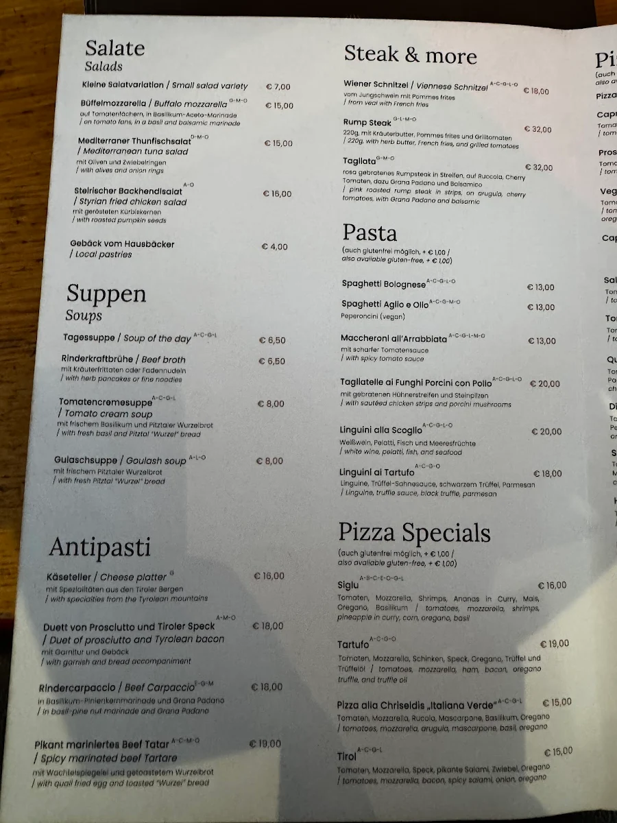 Speisekarte photo 2
