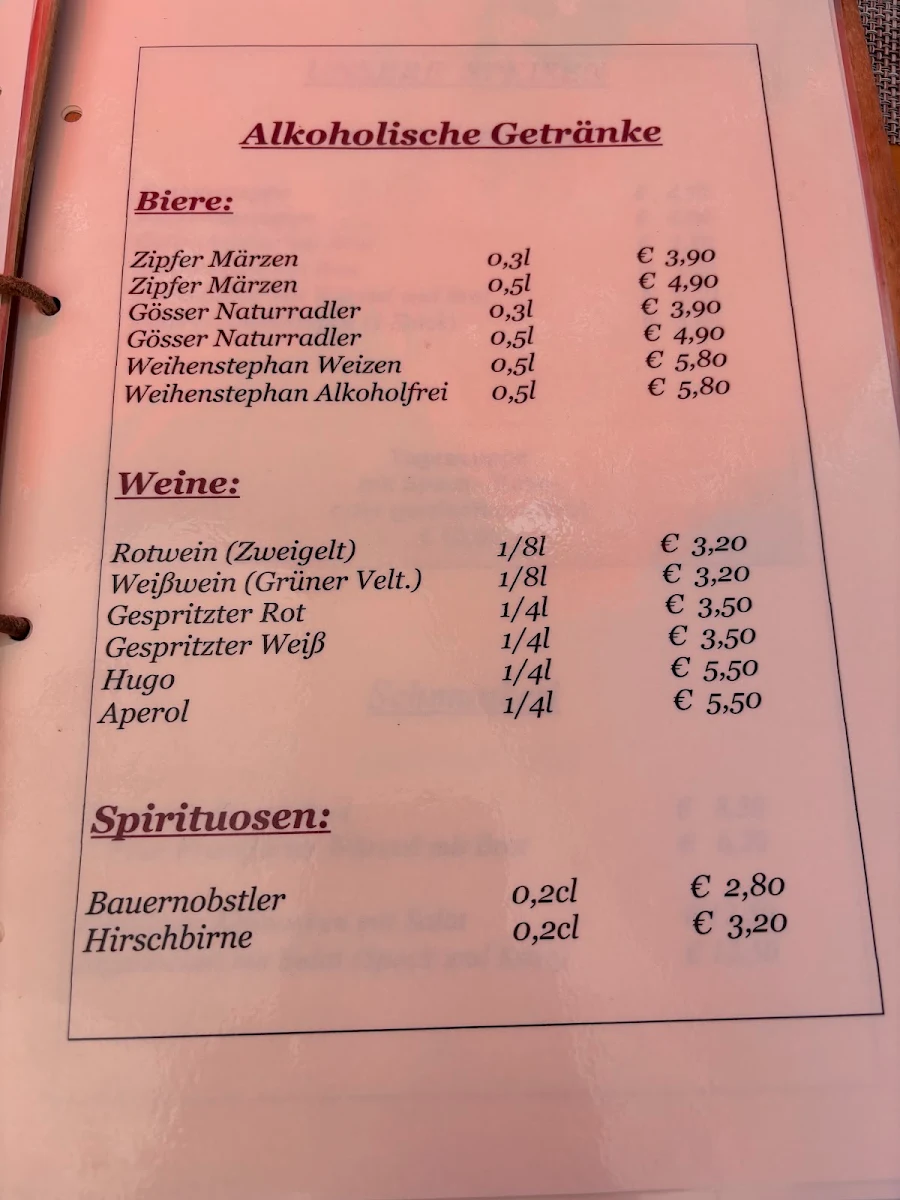 Speisekarte photo 2