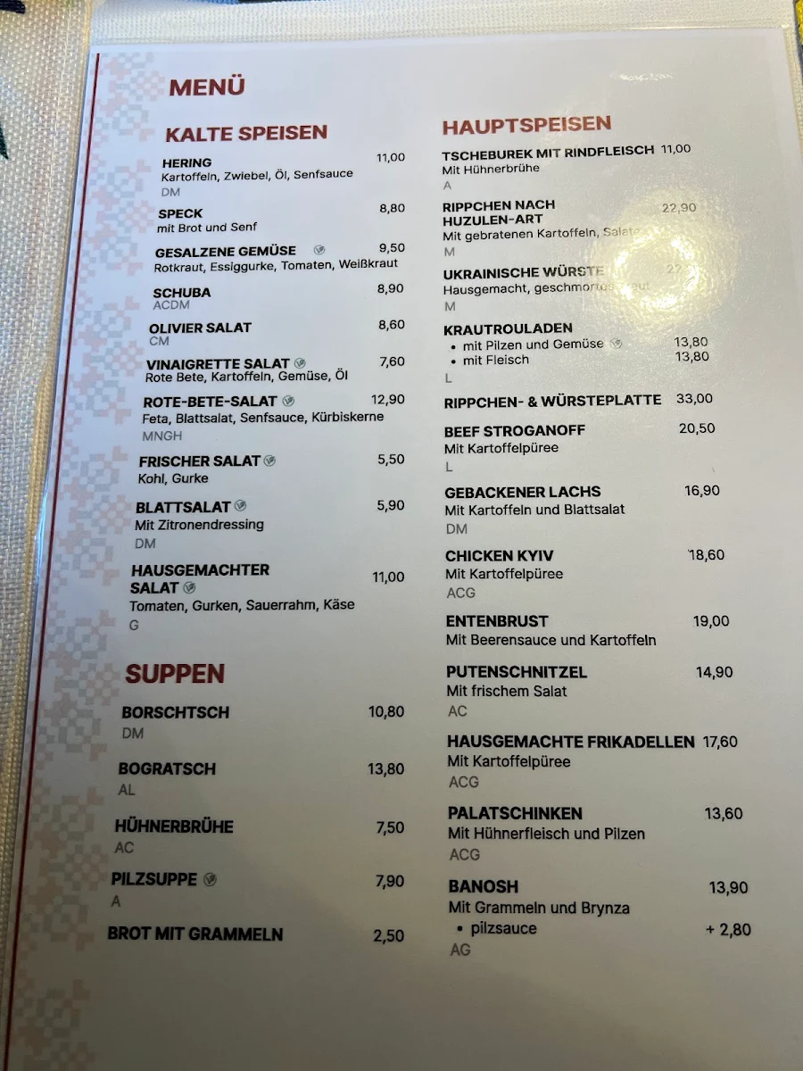 Speisekarte photo 1