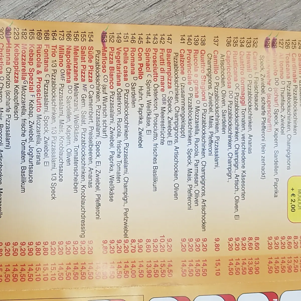 Speisekarte photo 2