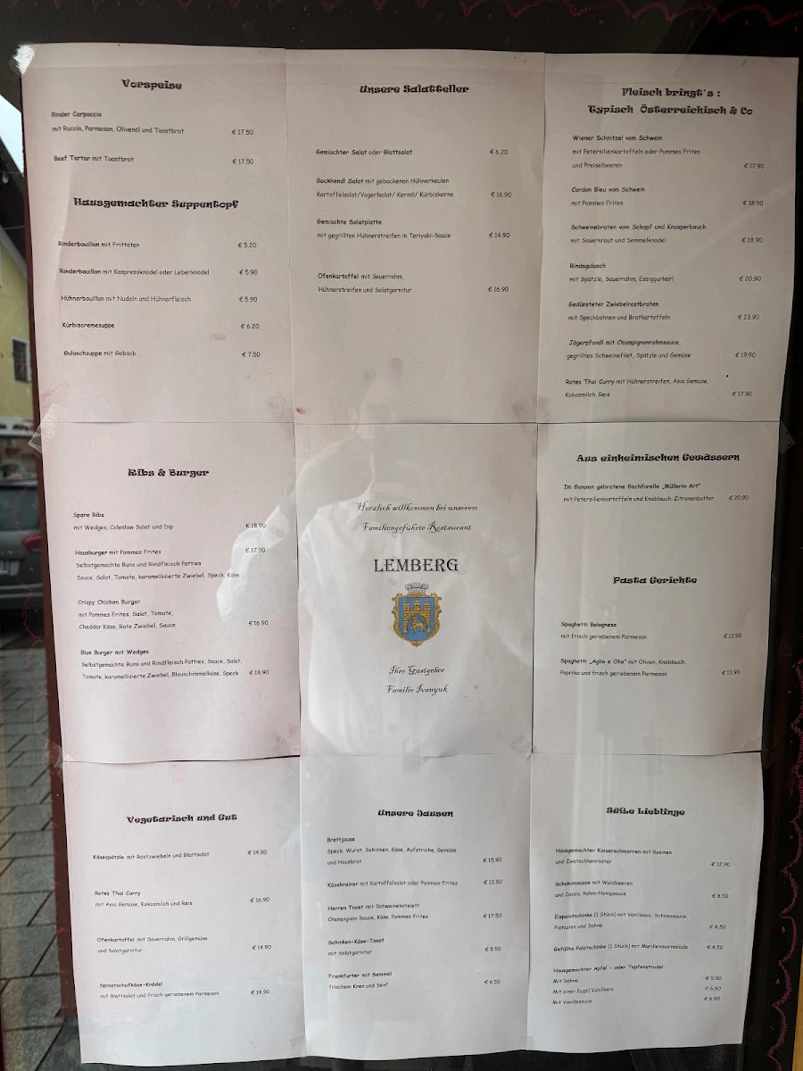 Speisekarte photo 3