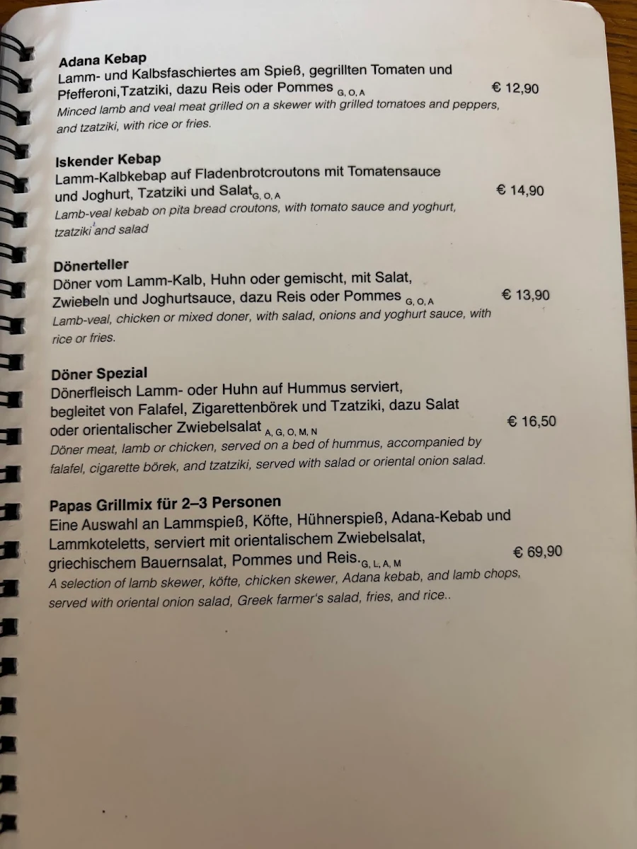Speisekarte photo 5