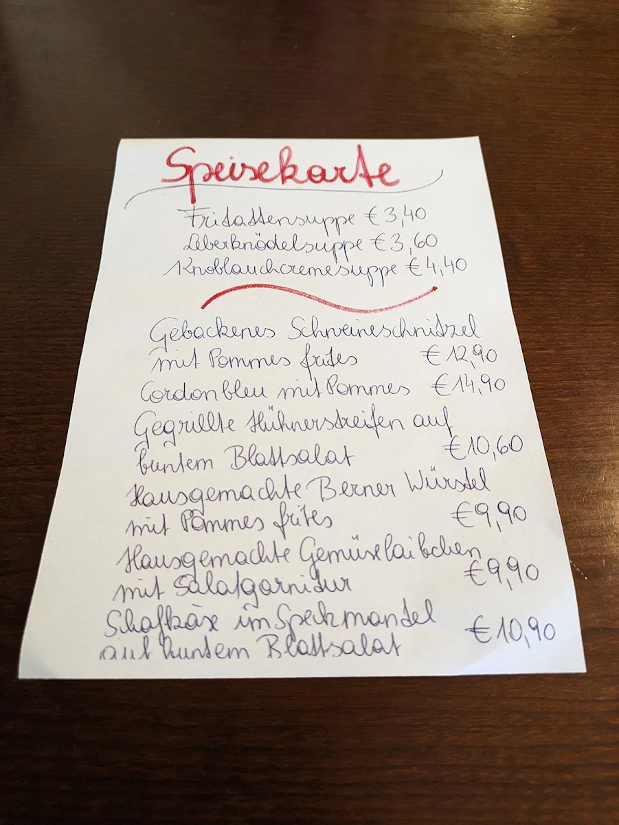 Speisekarte photo 1