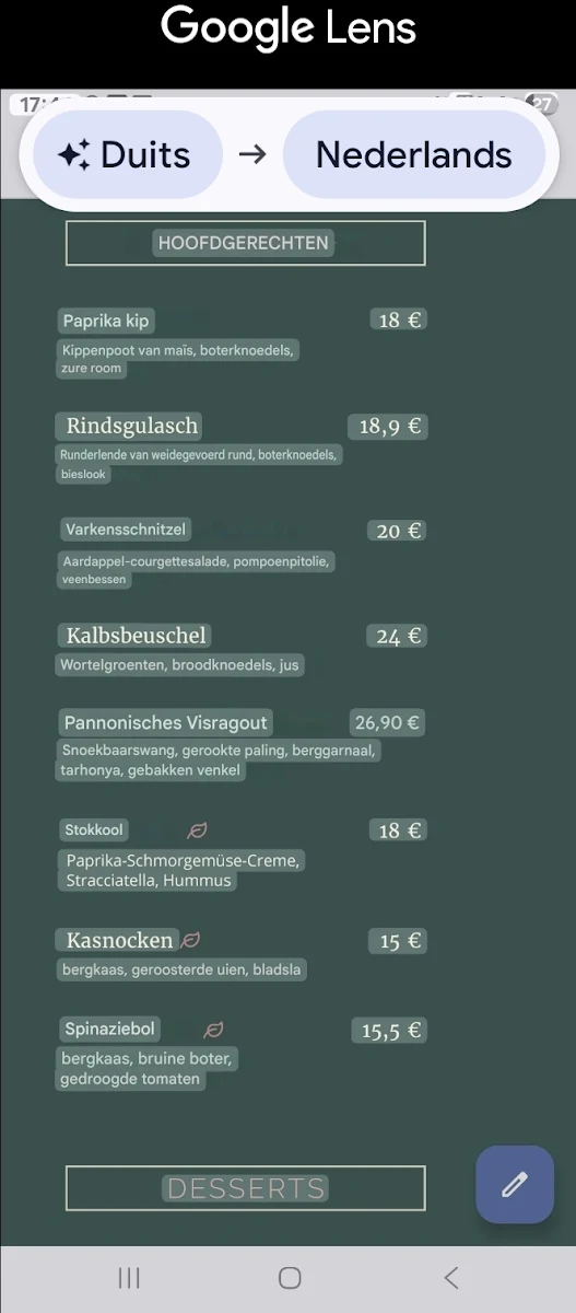 Speisekarte photo 6