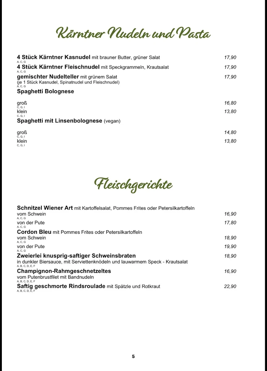 Speisekarte photo 1