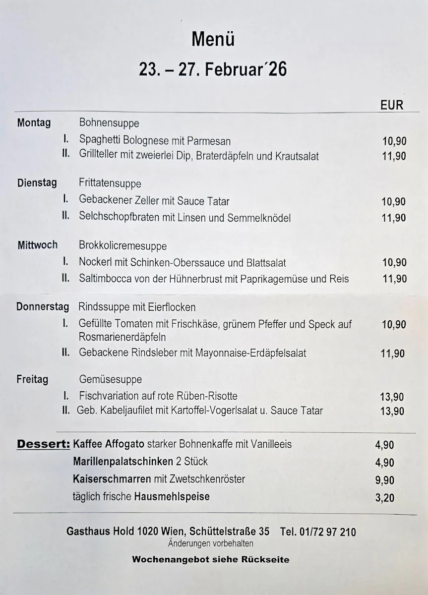 Speisekarte photo 1
