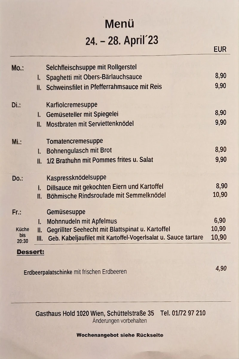 Speisekarte photo 3