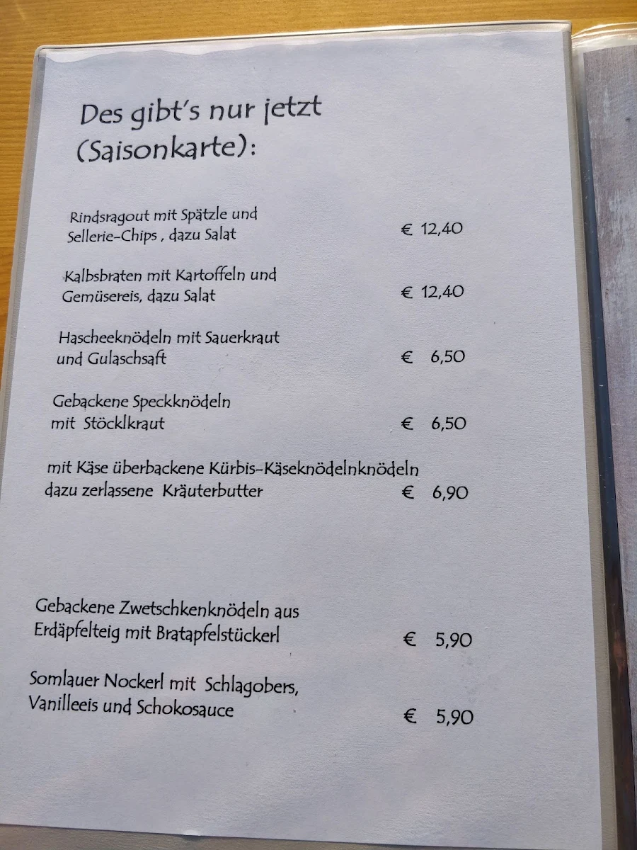 Speisekarte photo 1