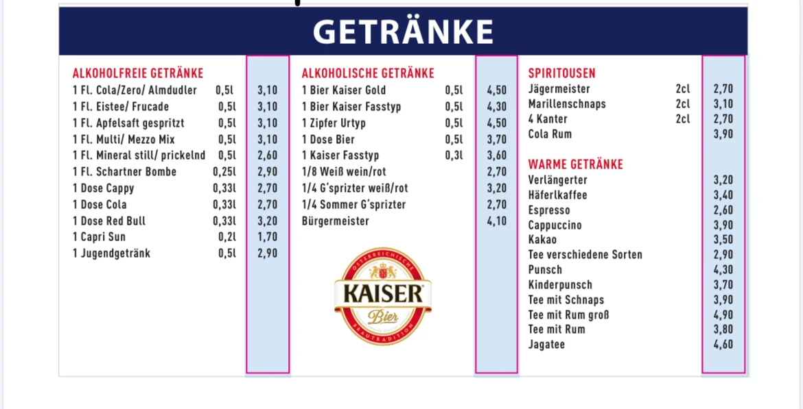Speisekarte photo 2