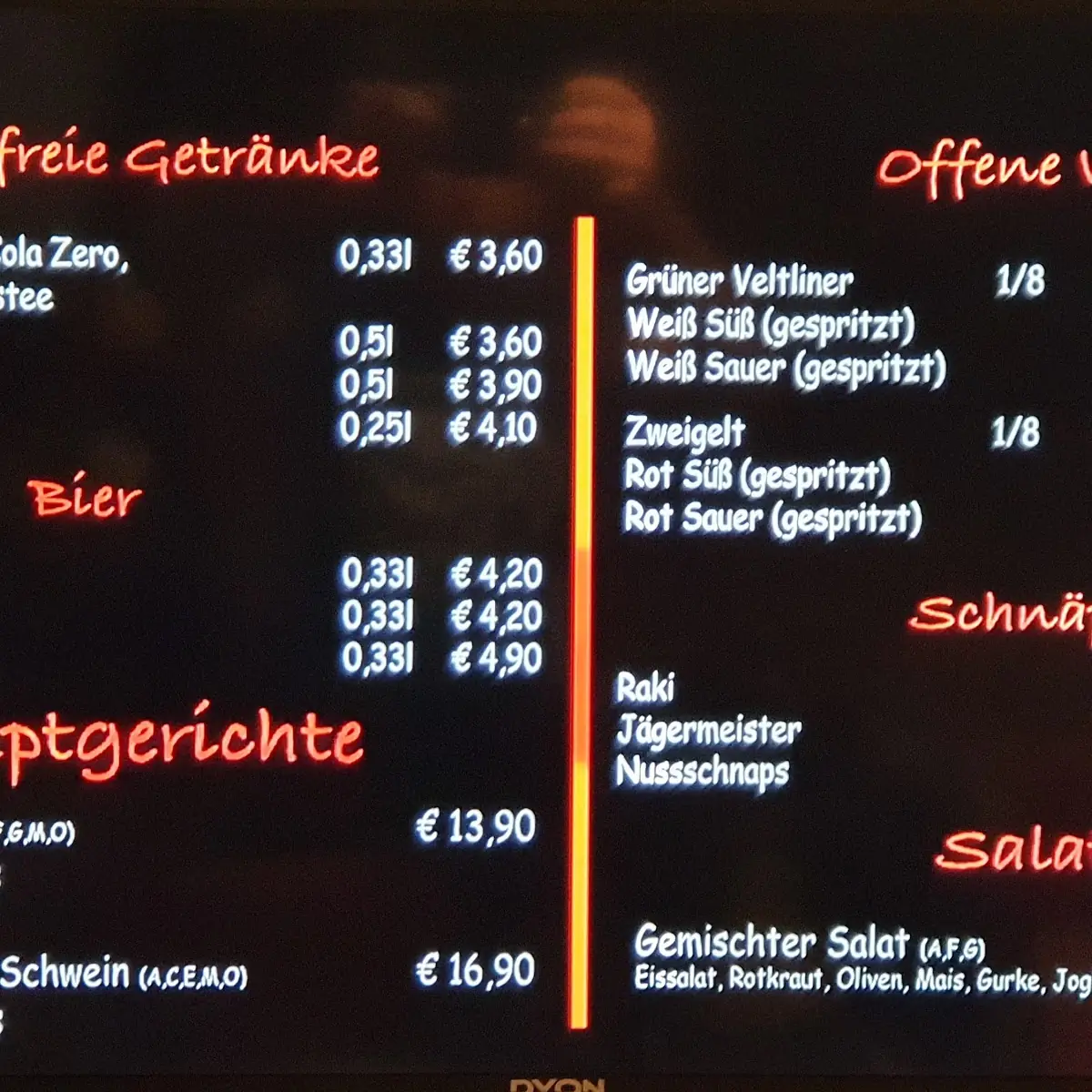 Speisekarte photo 3