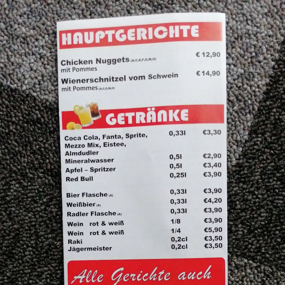 Speisekarte photo 6