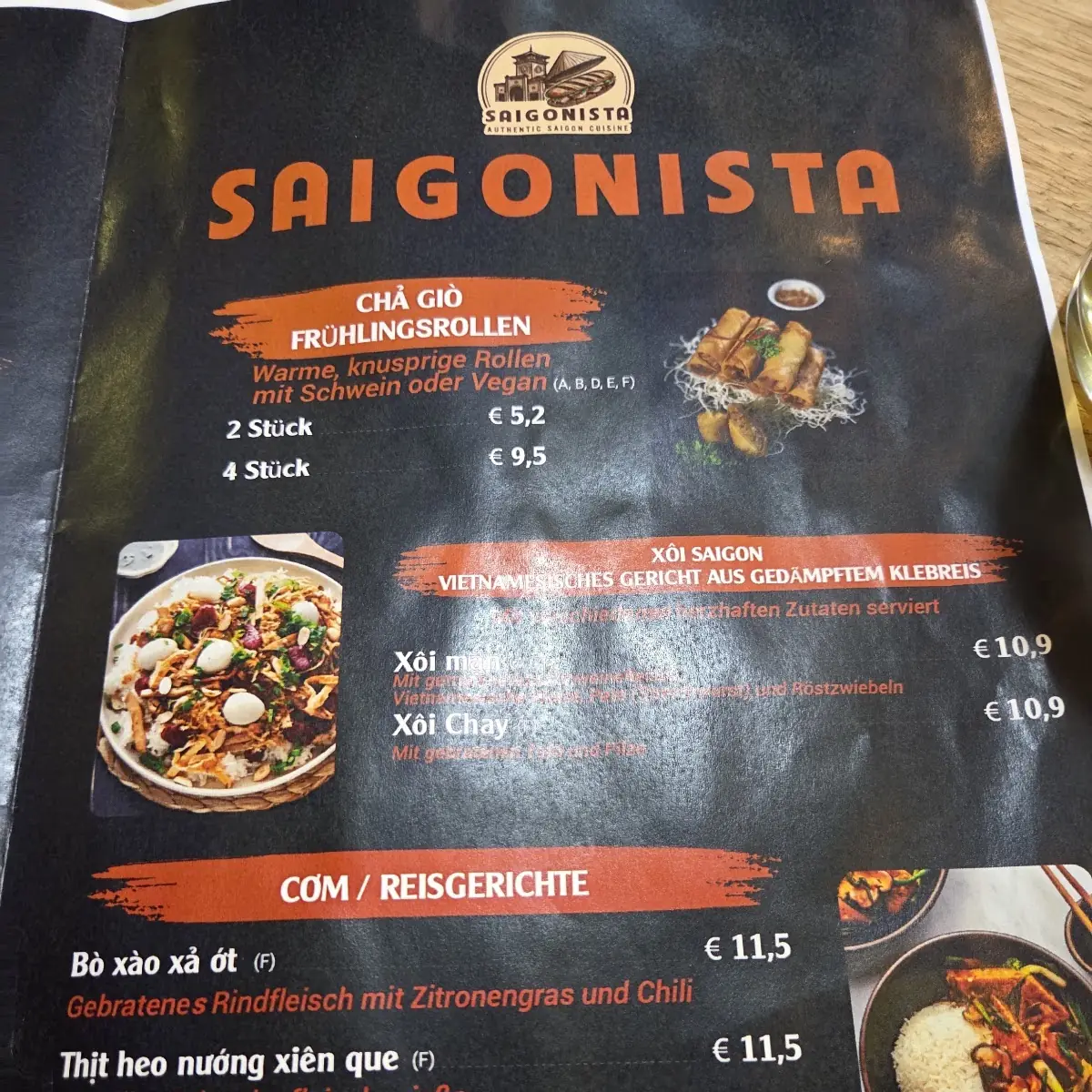 Speisekarte photo 5
