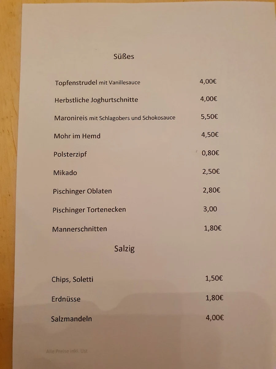 Speisekarte photo 2