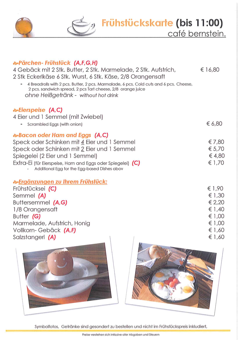 Speisekarte photo 2