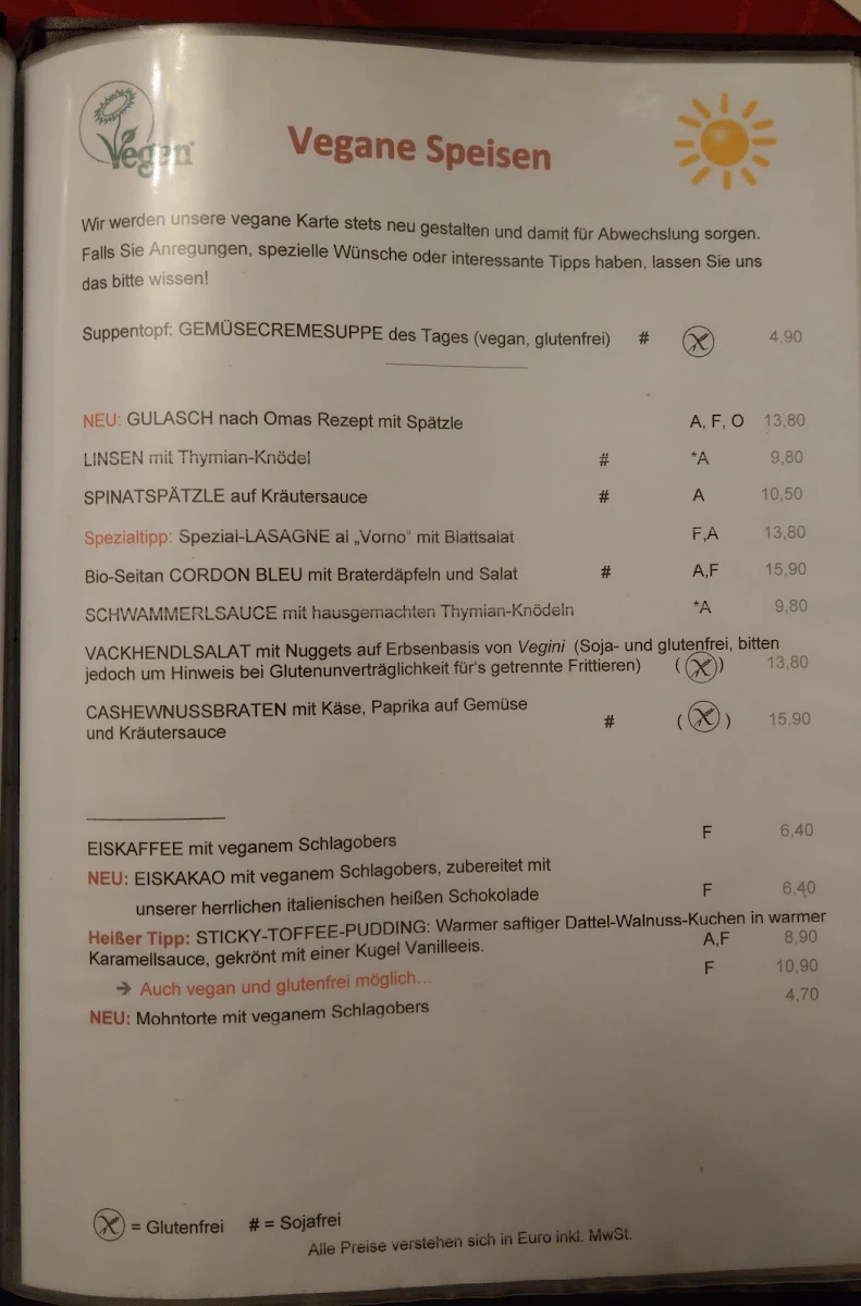 Speisekarte photo 2