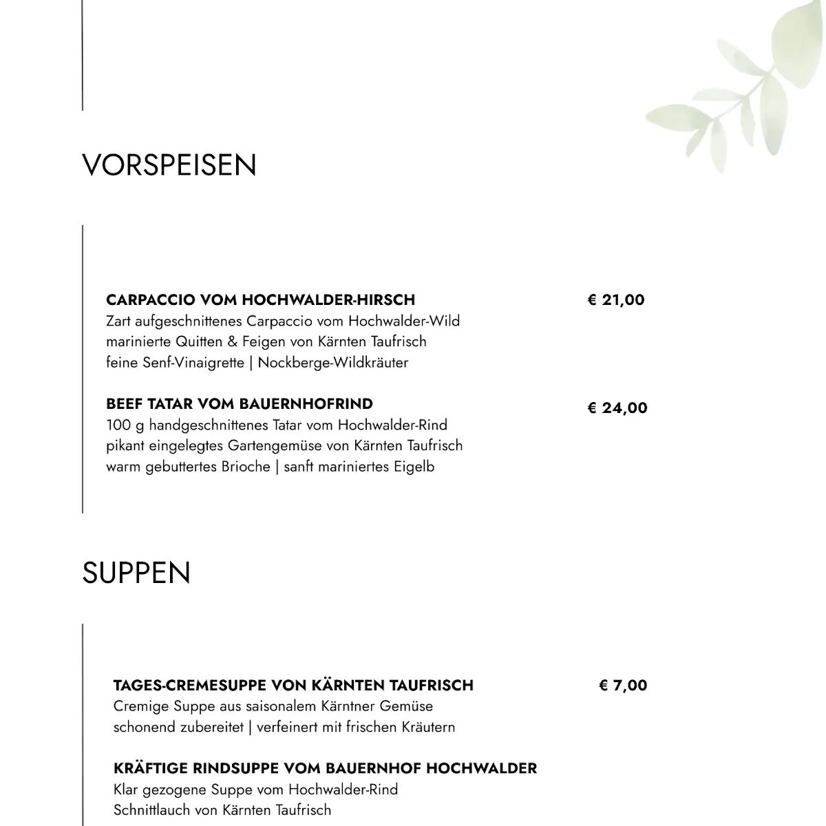 Speisekarte photo 2