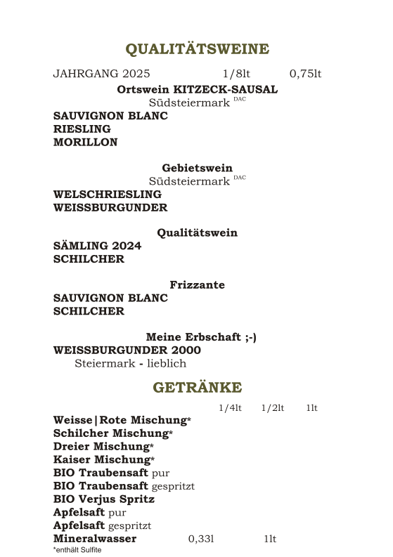 Speisekarte photo 5