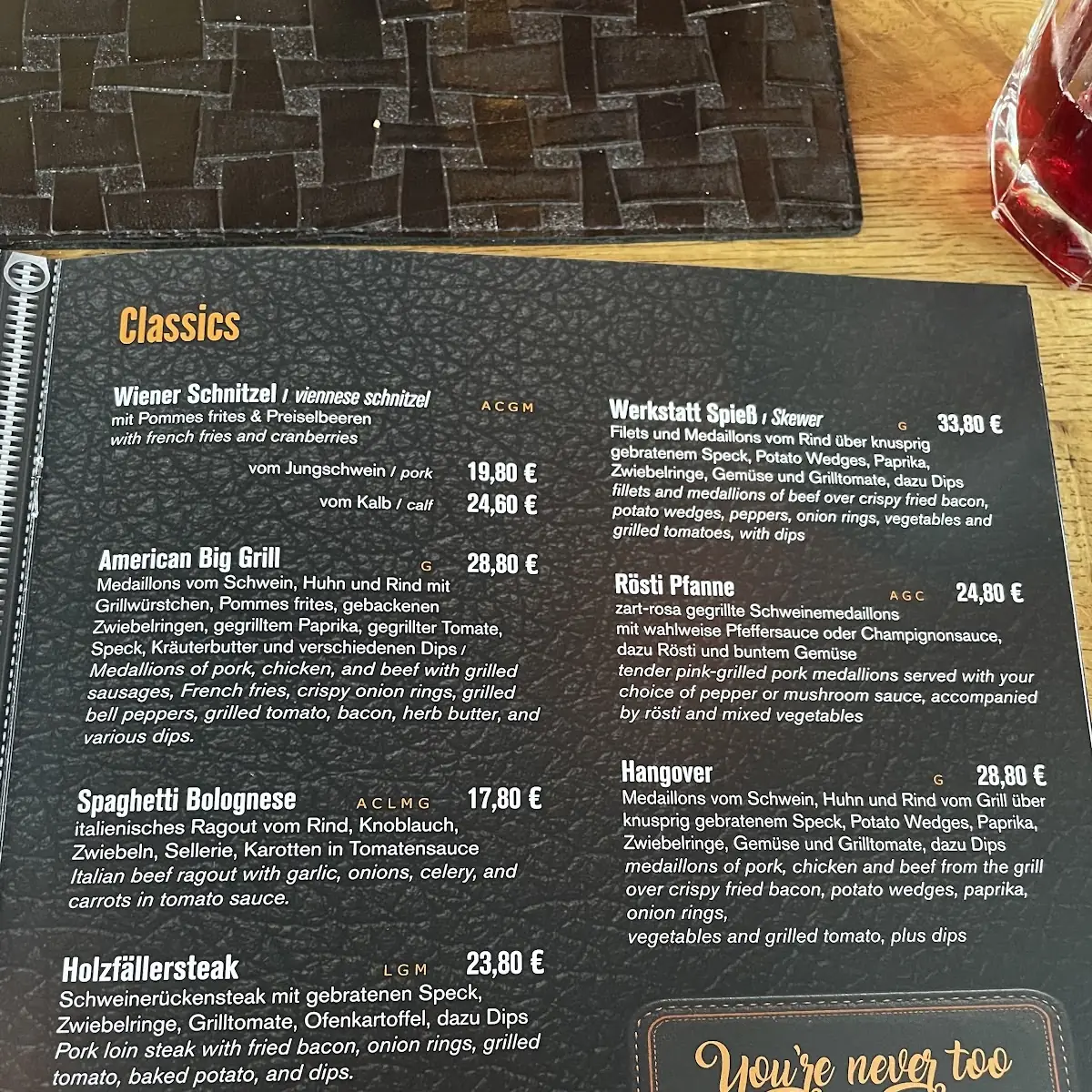 Speisekarte photo 2