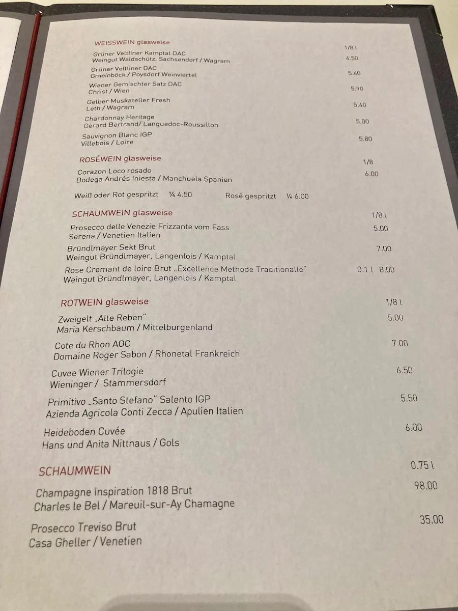 Speisekarte photo 2