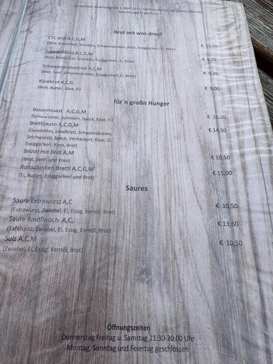 Speisekarte photo 1